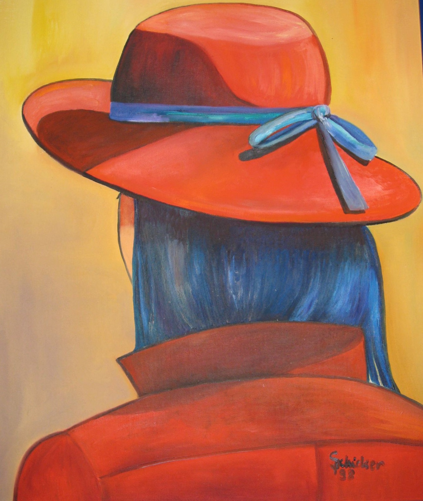 Lady in red